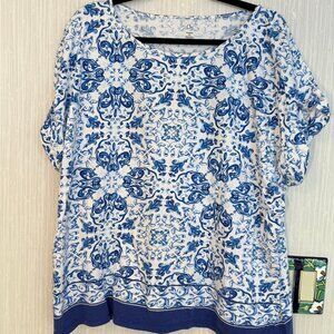 Italy Tile Pattern Shirt 2X